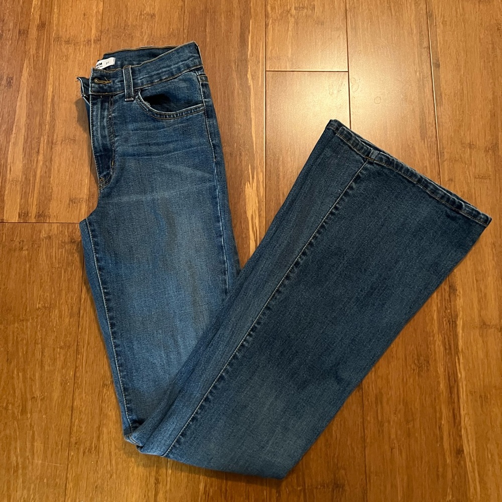 O2 Denim flare jeans